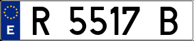 Trailer License Plate